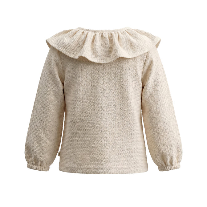 Your Wishes - Mini Jacquard Ruffle Collar Longsleeve