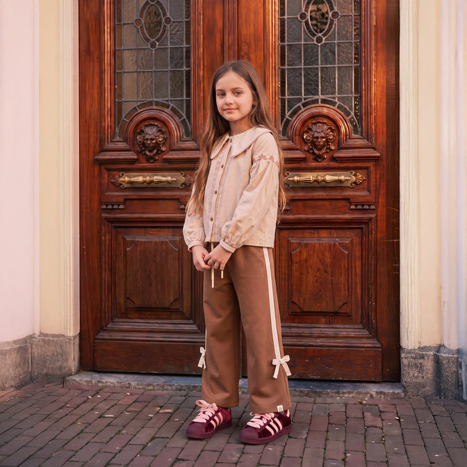 Your Wishes - Twill Woven Collar Blouse