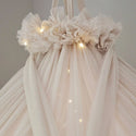 Bedhemel Tule met pompons