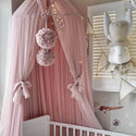 Bedhemel Tule met pompons