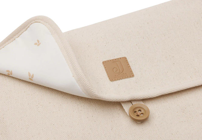 Verschoningsmat Met Opbergvakken Twill Natural - Jollein