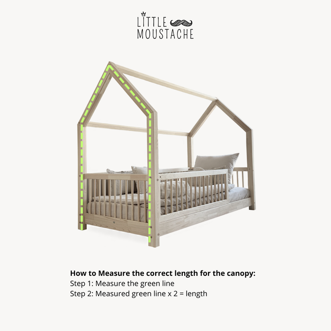 Canopy muslin with ribbon for a bed house