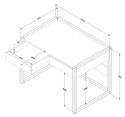 Basic Bureau met lades - Truffel