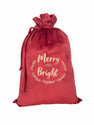 Gold gift bag with name
