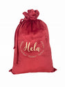 Gold gift bag with name