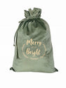 Gift bag forest green with name