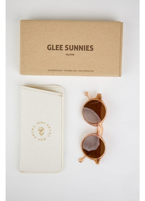 Kinderzonnebril Glee Glitter Peach - Mrs. Ertha