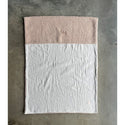 Weiche "Teddydecke" mit gesticktem Namen - beige