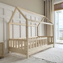 Bedhuisje Benno Naturel hout - 90x200cm