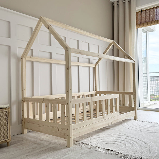 Bedhuisje Benno Naturel hout - 90x200cm