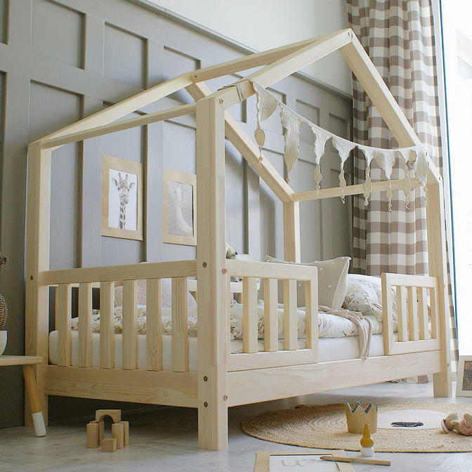 Maison de lit Yara Naturel - 80x160cm / 90x190cm / 90x200cm