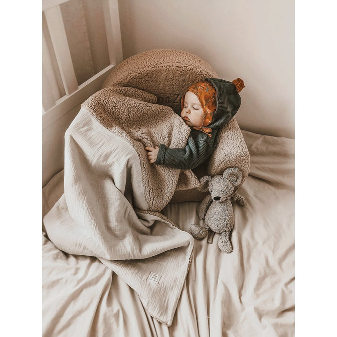 Teddy stoel Beige - met geborduurde naam