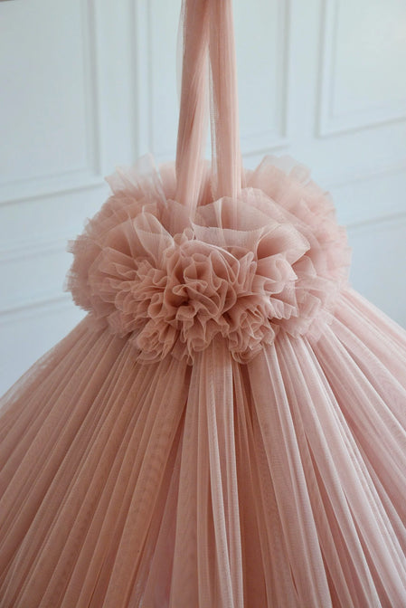 Bedhemel Tule met pompons