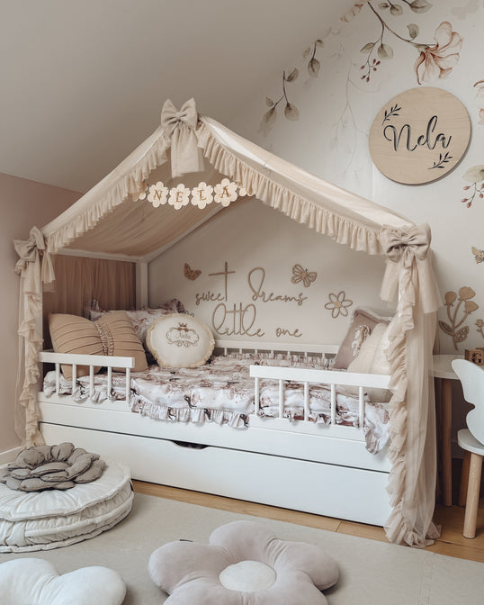 Bedhemel Doek Tule voor een bedhuisje - uit voorraad leverbaar