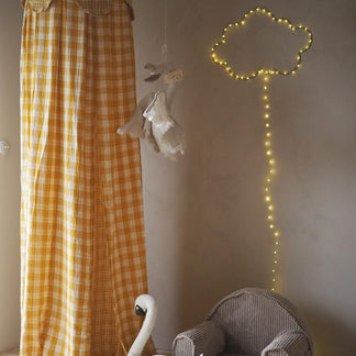 Camel canopy with gold dots