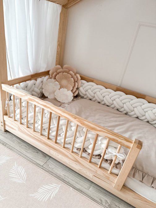 Gevlochten bedbumper Premium - Lulumi