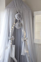Bedhemel Tule met pompons