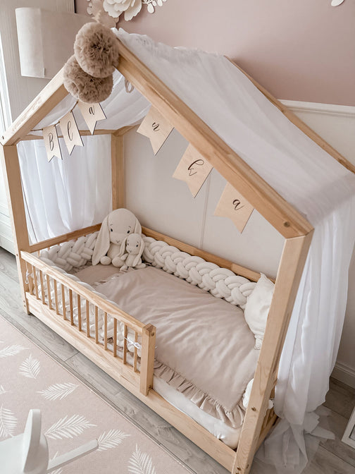 Gevlochten bedbumper Premium - Lulumi