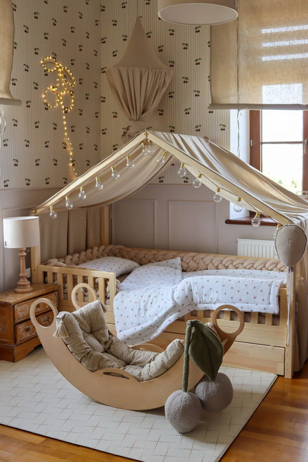 Bedhemel doek mousseline voor een bedhuisje
