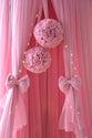 Bedhemel Tule met pompons