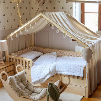 Bedhemel doek mousseline voor een bedhuisje - uit voorraad leverbaar