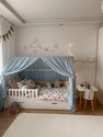 FloraVigo Huisbedhemel 2 stuks, handgemaakt van 100% katoen-mousseline, stoffen hemel voor huisbeddecoratie, voor meisjes en jongens (set van 2, 132 x 320 cm, groen FloraVigo Huisbedhemel 2 stuks, handgemaakt van 100% katoen-mousseline, stoffen hemel voor huisbeddecoratie, voor meisjes en jongens (set van 2, 132 x 320 cm, groen