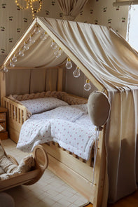 Bedhemel doek mousseline voor een bedhuisje