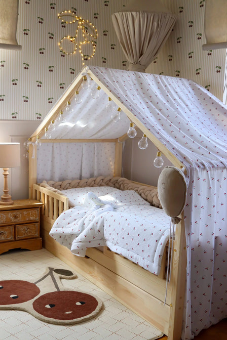 Bedhemel doek mousseline voor een bedhuisje