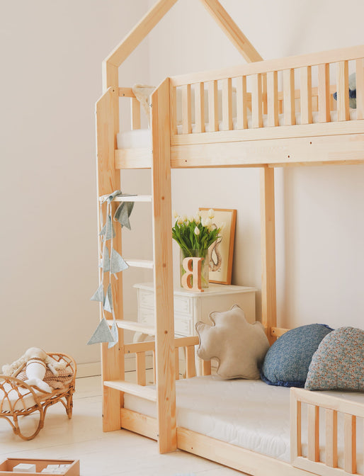 Bedhuisje Bodi Stapelbed Naturel - 90x190cm