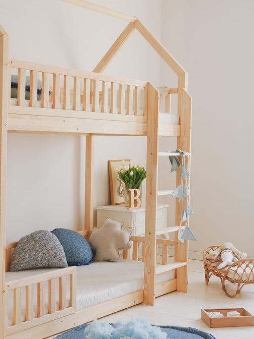 Bedhuisje Bodi Stapelbed Naturel - 90x190cm