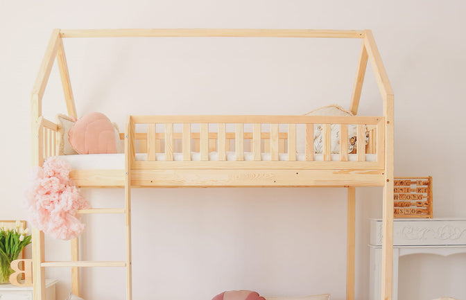 Bedhuisje Bodi Stapelbed Naturel - 90x190cm