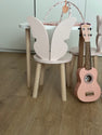 Houten stoel vlinder design Roze/Naturel