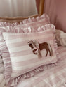 Coussin fleur en peluche