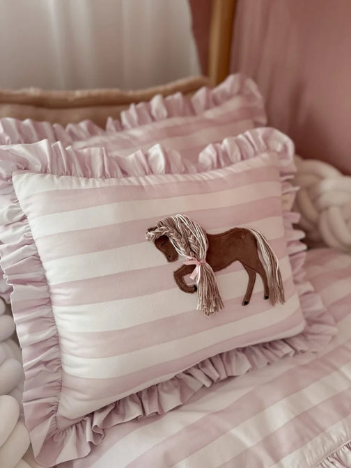 Coussin fleur en peluche
