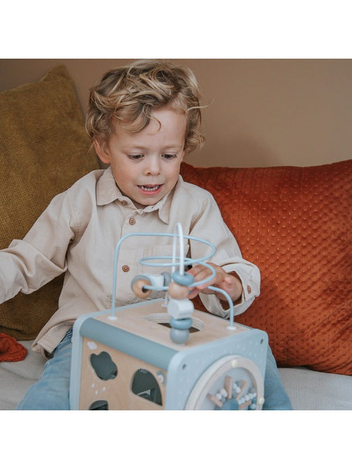 Activiteitenkubus Blauw - Label Label