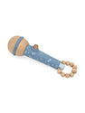 Houten Microfoon Blauw - Label Label