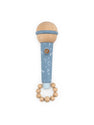 Houten Microfoon Blauw - Label Label