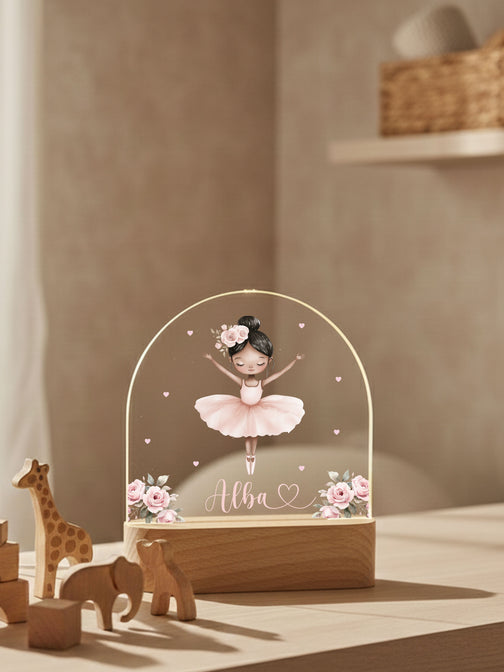 Nachtlampje Ovaal Acrylglas - Gepersonaliseerd