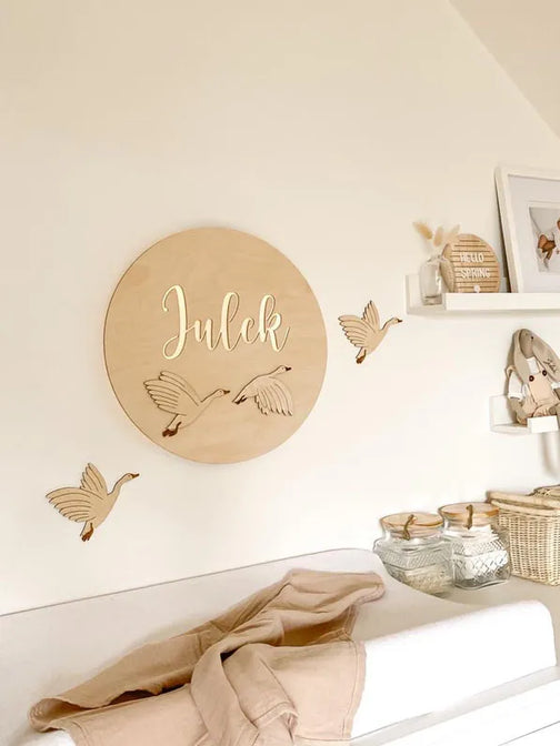 Applique oies avec nom