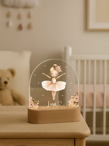 Nachtlampje Ovaal Acrylglas - Gepersonaliseerd