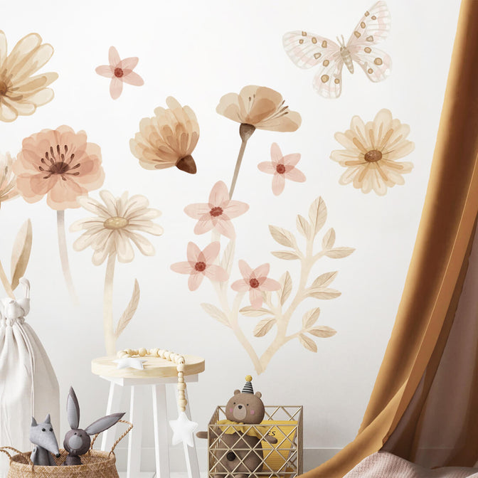 Muurstickers Meadow set 1 - Pastelowe Love