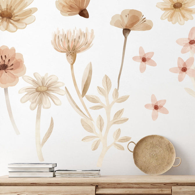 Muurstickers Meadow set 1 - Pastelowe Love