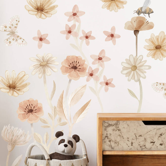 Stickers muraux Prairie, lot de 2 - Pastelowe Love