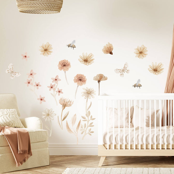 Stickers muraux Prairie, lot de 2 - Pastelowe Love