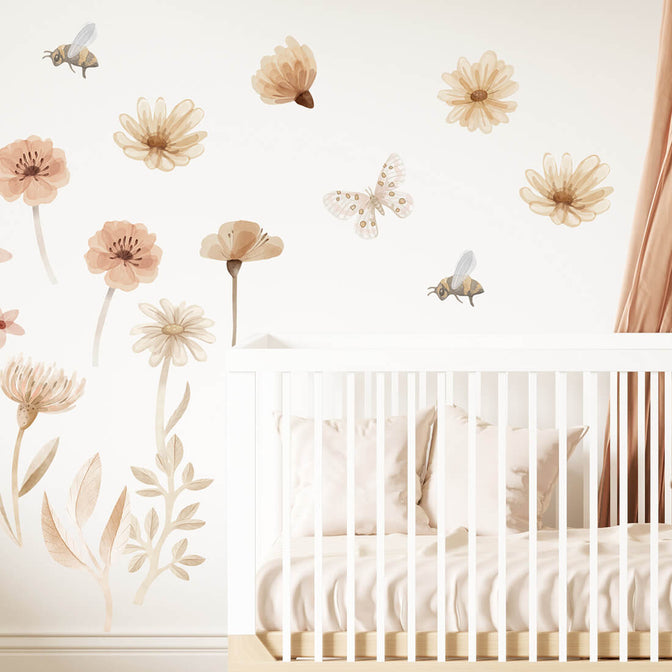 Stickers muraux Prairie, lot de 2 - Pastelowe Love