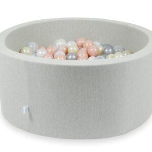 Ballenbak Jersey Coton "Light Grey" 90x40cm - Mimii