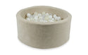 Ball pit VELVET RIB 90x40 CM BEIGE