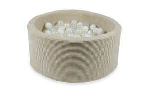 Ball pit VELVET RIB 90x40 CM BEIGE