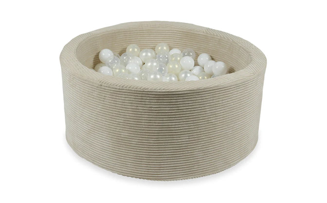 Ball pit VELVET RIB 90x40 CM BEIGE