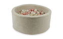 Ball pit VELVET RIB 90x40 CM BEIGE